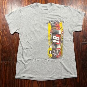 M M&M's NASCAR T-Shirt Gray Regular Racing
